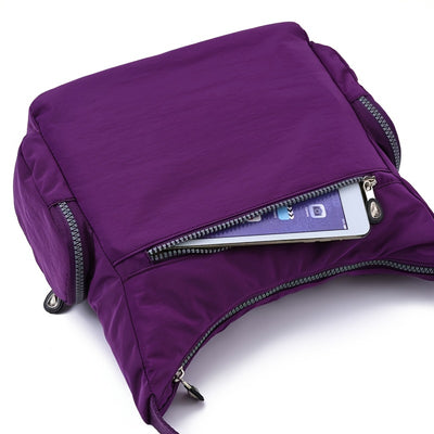 Unisex Square Bag Messenger Bag Multi-Pocket Lightweight Travel Shoulder Crossbody Bag for Men and Women