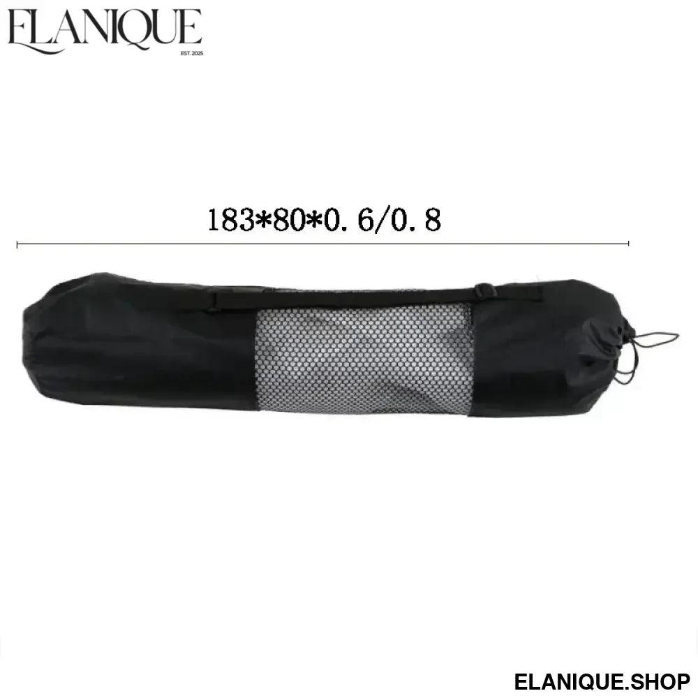 1 PCS Yoga Mat Bag Exercise Fitness Carrier Nylon Mesh Center Adjustable Strap Pilates Fitness Body Building Sports Equipment - Elanique