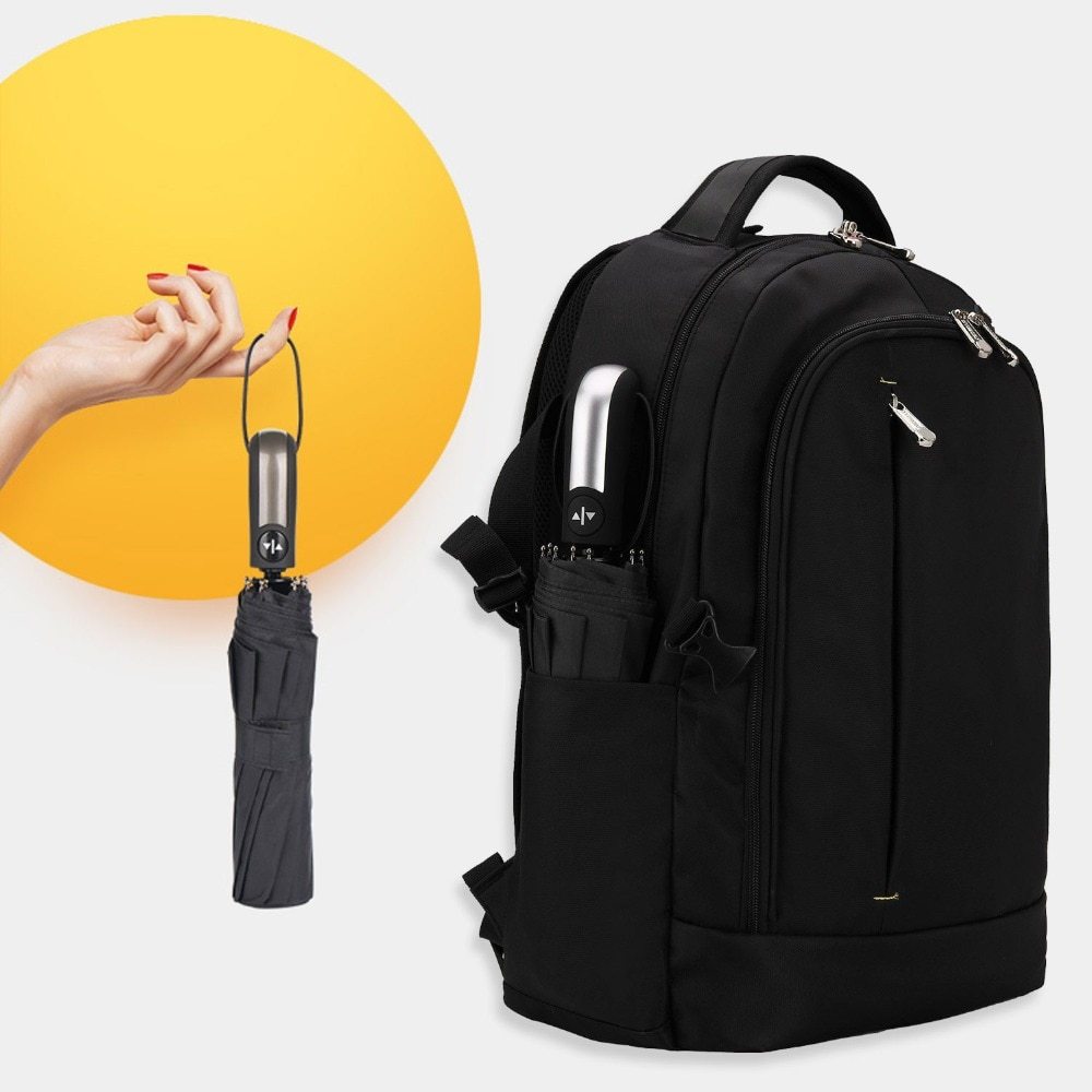 Wind Resistant Folding Automatic Umbrella Rain Women Auto Luxury Big Windproof Umbrellas Rain For Men Black Coating 10K Parasol