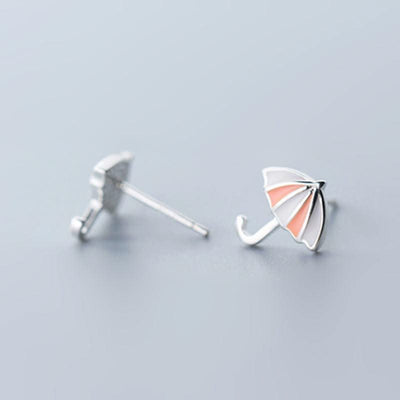 Fashion Personalized And Mori Small Umbrella Stud Earrings For Women