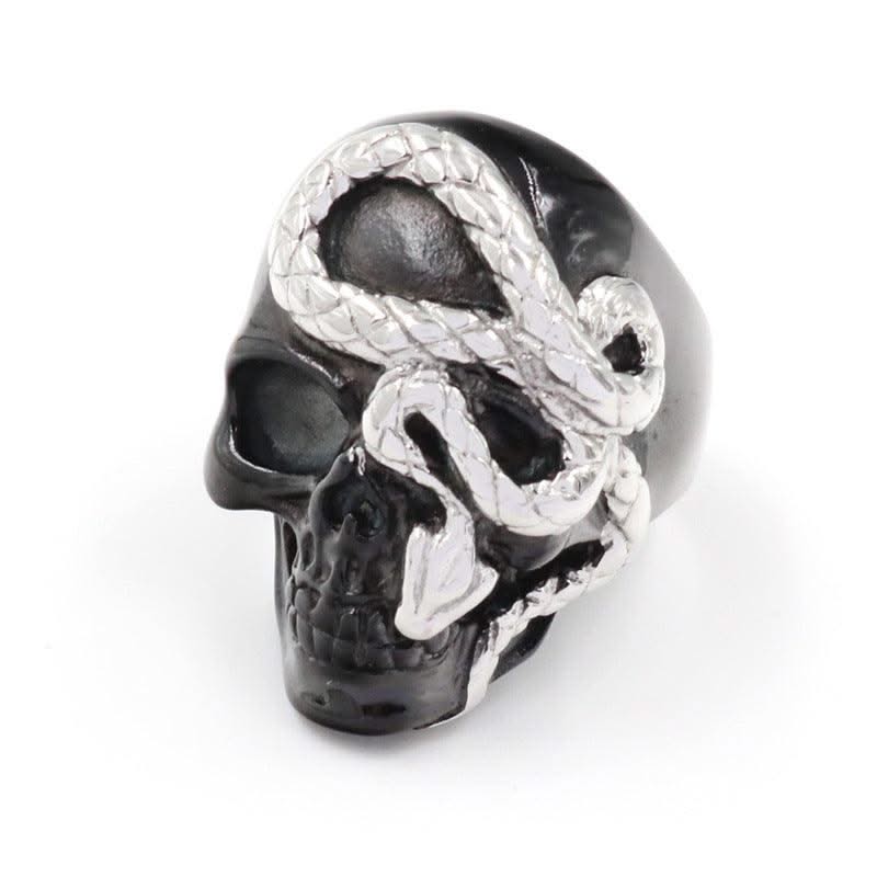 Fashion Black Snake Skull Rings - Elanique