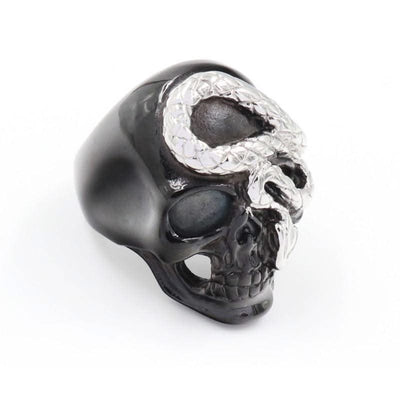Fashion Black Snake Skull Rings - Elanique