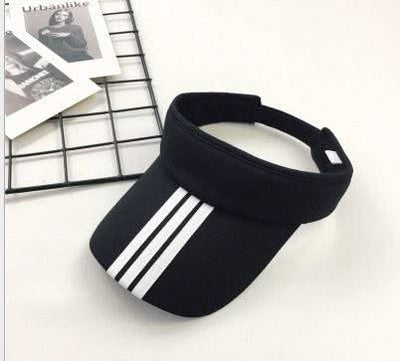 Striped Fashion Women Men Sun Visor Beanie Hats - Elanique