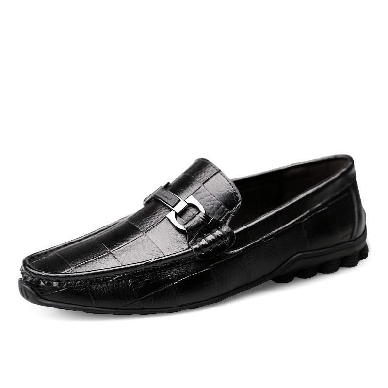 Newest Men Shoes Leather Genuine Casual Loafers Men - Elanique