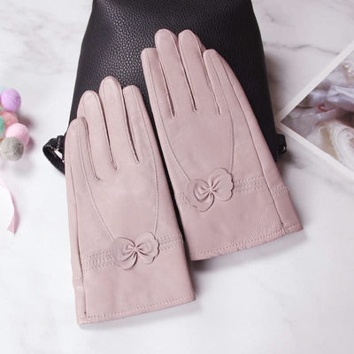 Butterfly style split finger women gloves