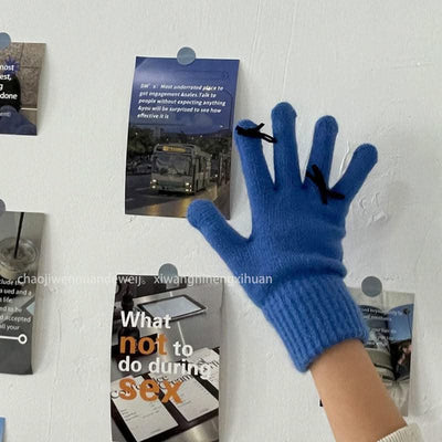 Facial Expression Bag Gloves For Women