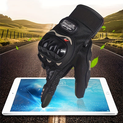 Suitable For Motorcycles, Road Bikes, Off-road Motorcycles, Spring, Summer, Autumn, And Winter Unisex Finger Touch Screen Gloves For Men And Women, Breathable Cycling Gloves, Motorcycle Gloves, Bicycle Gloves. Christmas Gift