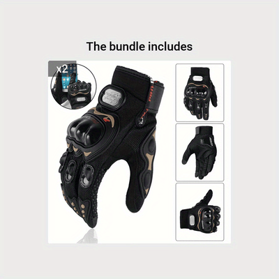 Suitable For Motorcycles, Road Bikes, Off-road Motorcycles, Spring, Summer, Autumn, And Winter Unisex Finger Touch Screen Gloves For Men And Women, Breathable Cycling Gloves, Motorcycle Gloves, Bicycle Gloves. Christmas Gift