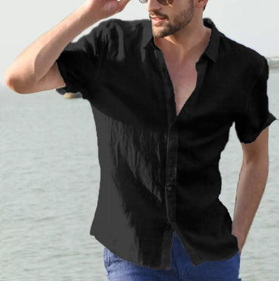 Summer Short-sleeved Shirt Tops Men - Elanique