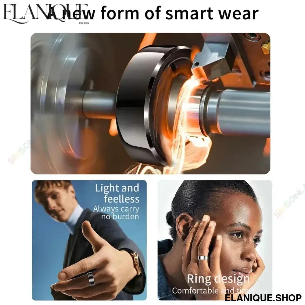 2025 Smart Ring Sleep Monitor Health IP68 R06 Large Battery - Elanique
