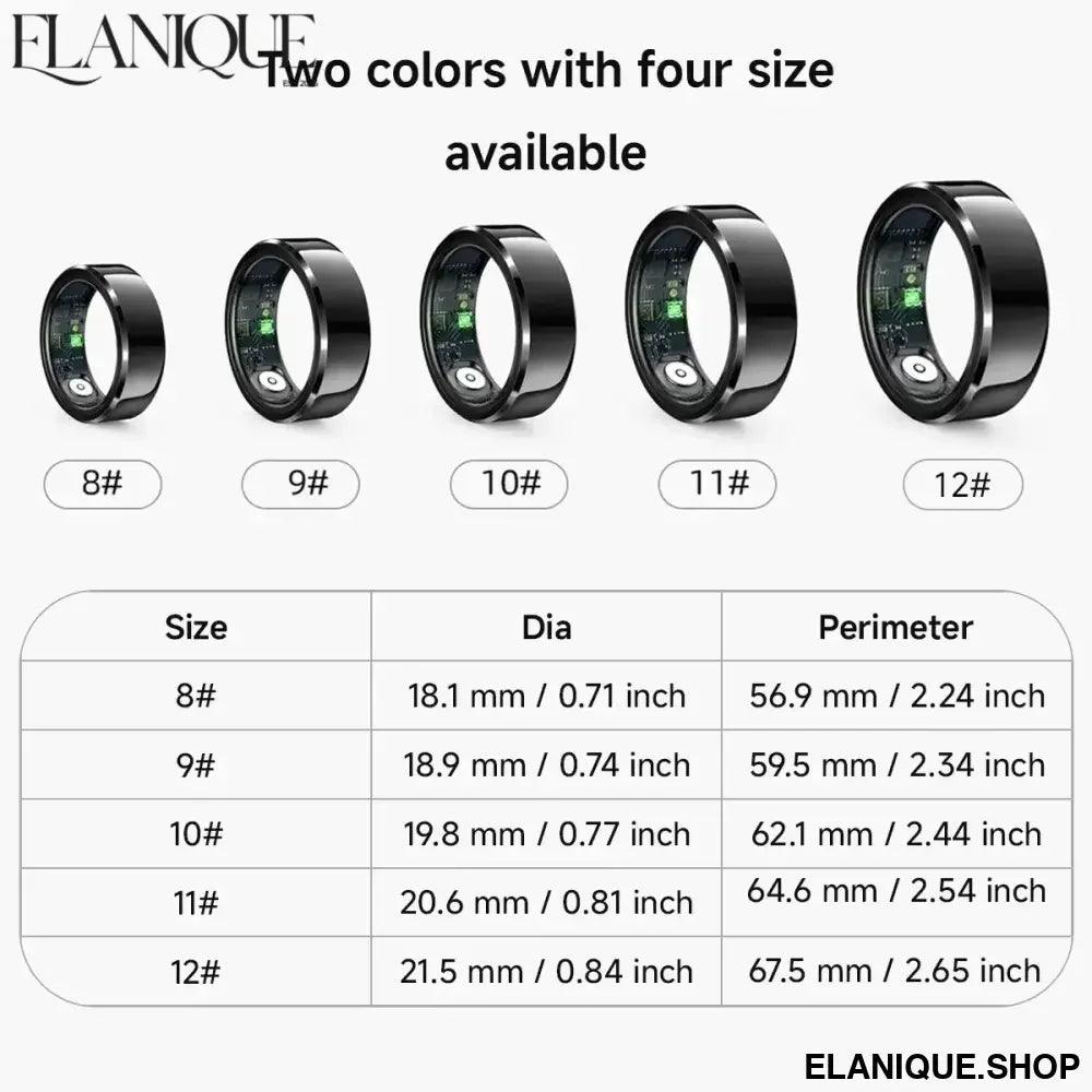 2025 Smart Ring Sleep Monitor Health IP68 R06 Large Battery - Elanique