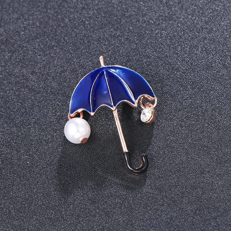 High-end umbrella brooch for women