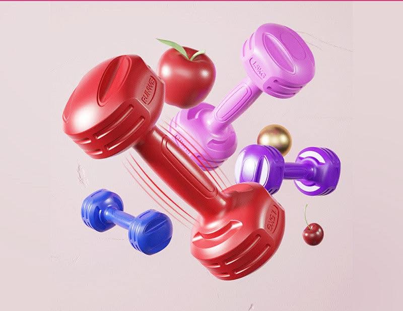 A Pair Of Fitness Equipment Women Dumbbells