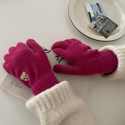 Facial Expression Bag Gloves For Women