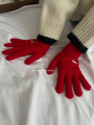 Facial Expression Bag Gloves For Women