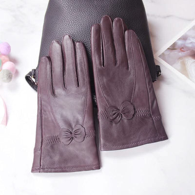 Butterfly style split finger women gloves