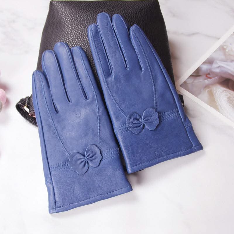 Butterfly style split finger women gloves