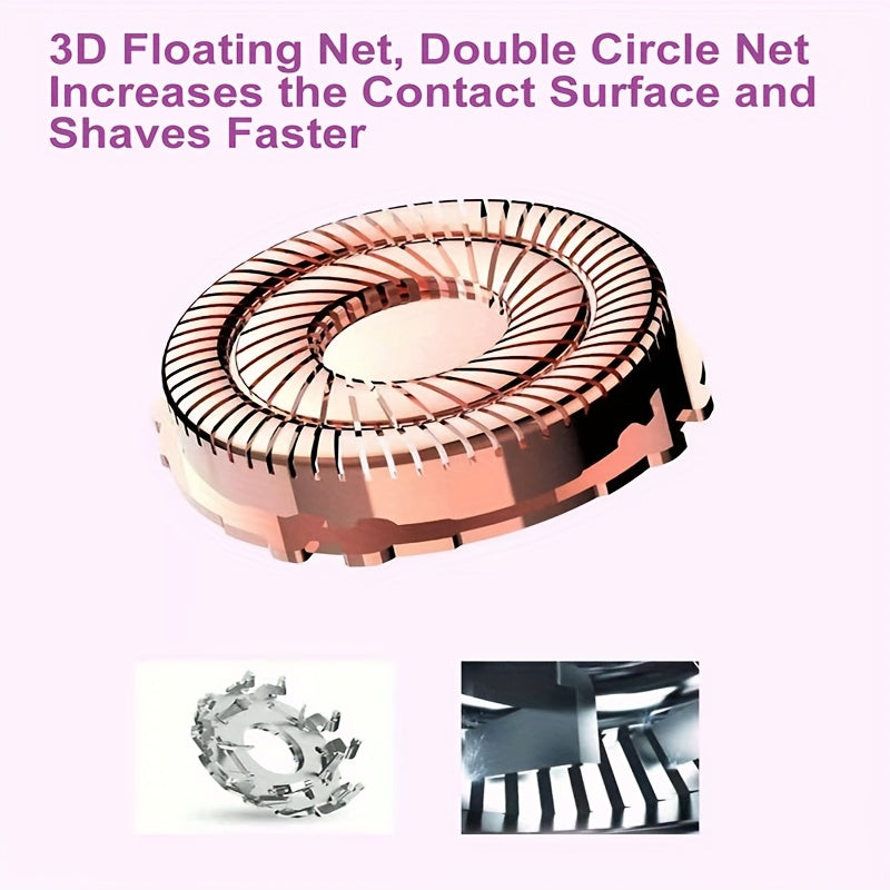 Conduroma Women's Painless Facial Hair Remover - Cordless, AA Battery-Powered (Not Included), with Elegant Metallic Finish - for Face, Upper Lip, Chin, Bikini Line - Travel-Friendly Grooming Tool, Sleek Design, Smooth Finish