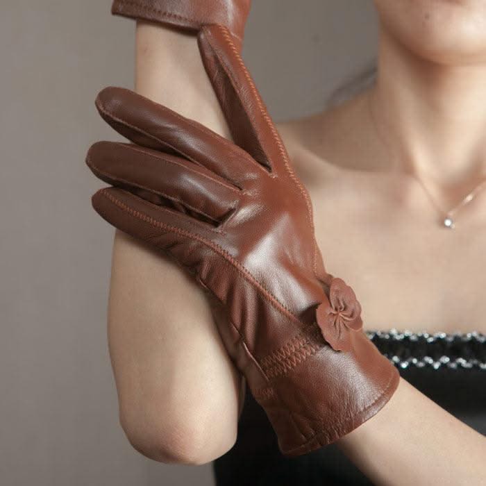 Butterfly style split finger women gloves