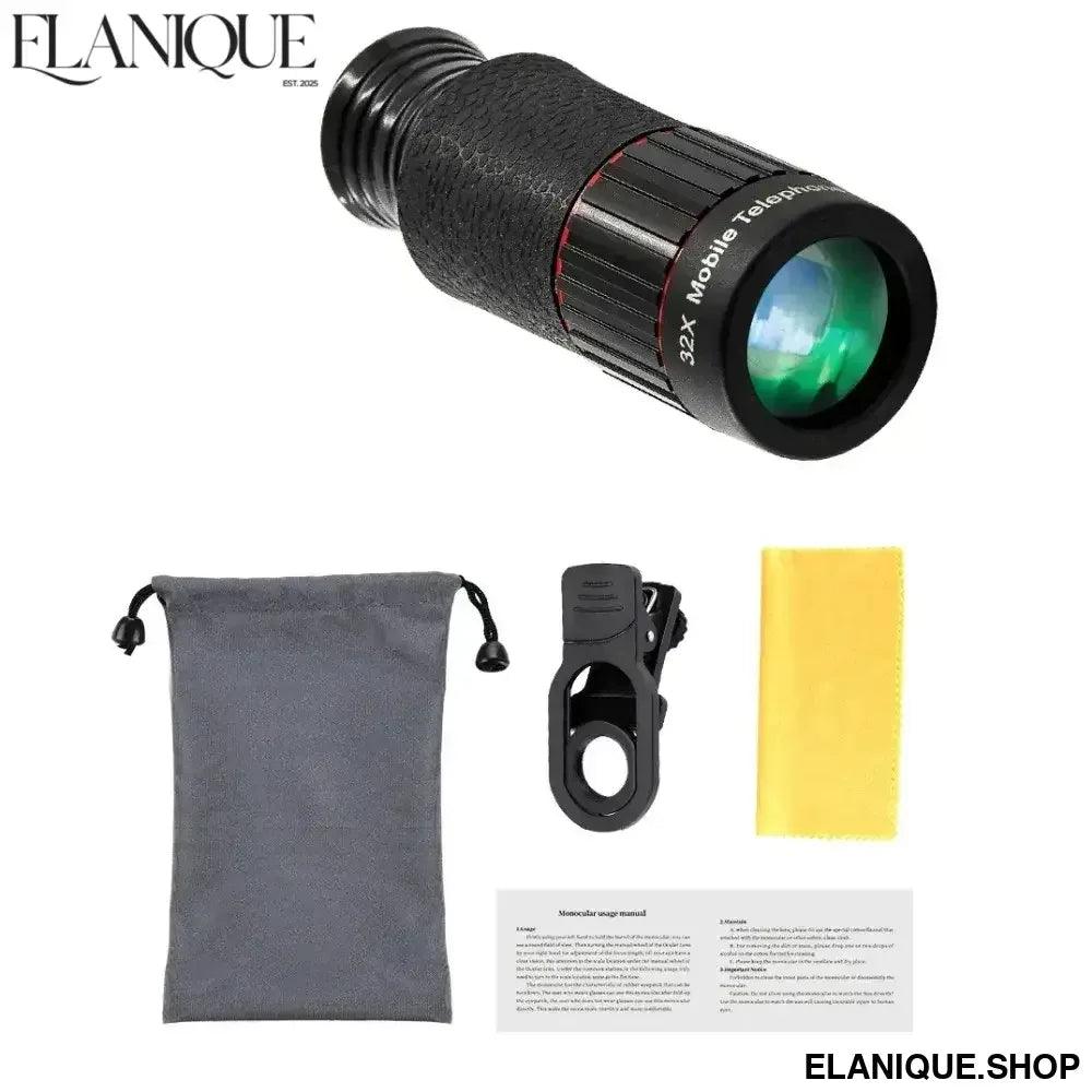 32X Telephoto Lens for Smartphone - HD Optical Zoom with Tripod - Elanique