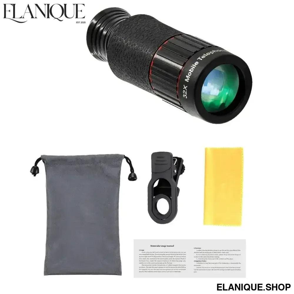 32X Telephoto Lens for Smartphone - HD Optical Zoom with Tripod - Elanique
