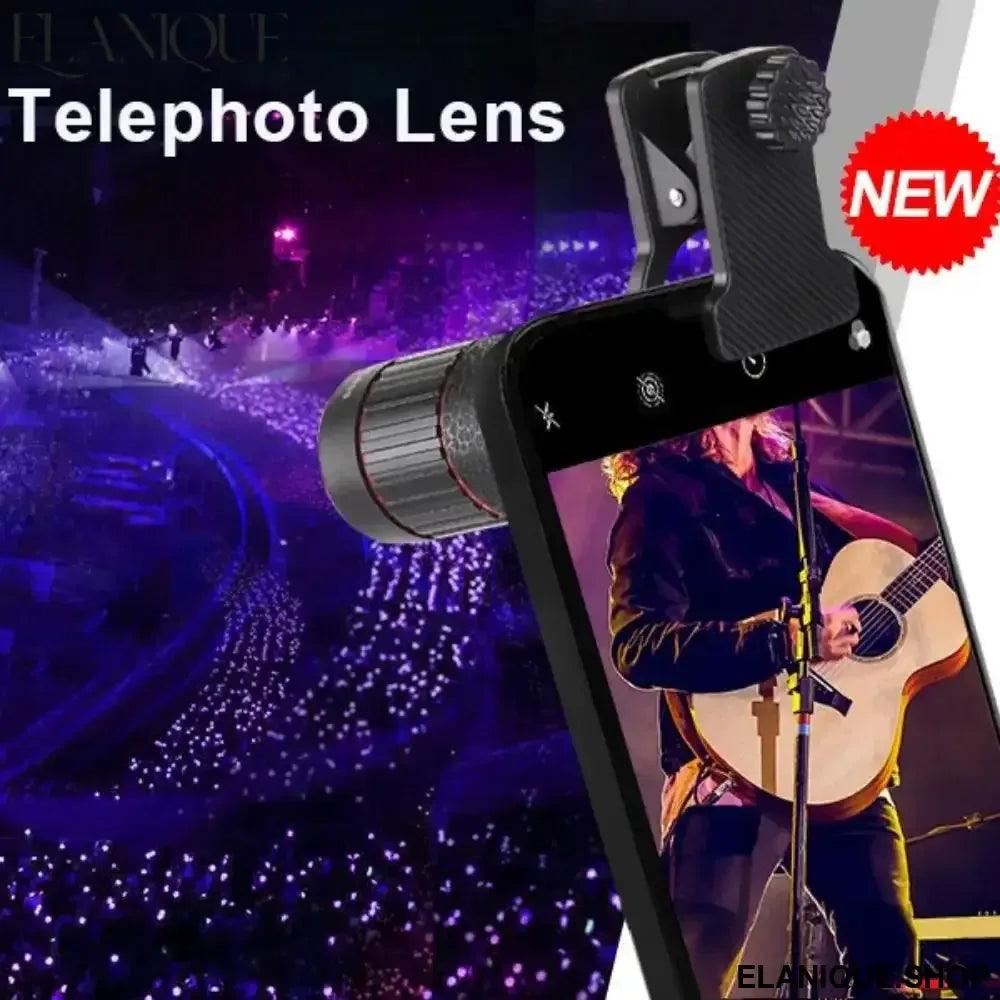 32X Telephoto Lens for Smartphone - HD Optical Zoom with Tripod - Elanique