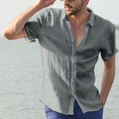 Summer Short-sleeved Shirt Tops Men - Elanique