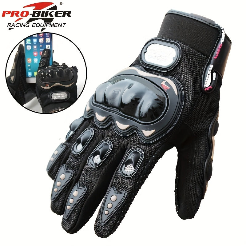 Suitable For Motorcycles, Road Bikes, Off-road Motorcycles, Spring, Summer, Autumn, And Winter Unisex Finger Touch Screen Gloves For Men And Women, Breathable Cycling Gloves, Motorcycle Gloves, Bicycle Gloves. Christmas Gift
