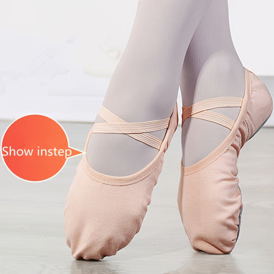 [Lightweight | Breathable] Four Seasons High-end Fashion Women's Dance Shoes | Lace-up Elastic Mouth Soft Sole Practice Shoes | Breathable and Lightweight Wear-resistant Ballet Shoes Indoor Yoga Shoes