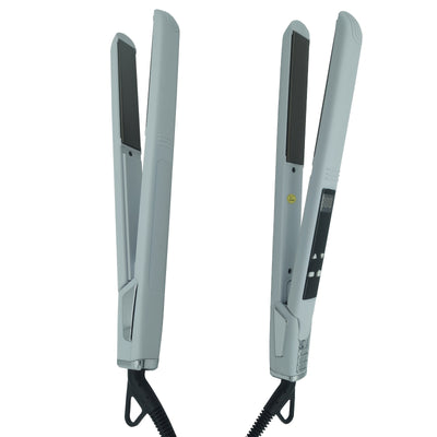 Professional Titanium Hair Straightener with Digital Display - Dual Voltage 110V-220V, 70W High-Power, Ergonomic Design & Adjustable Heat Settings for Men & Women, Hair Styling Tool, Sleek Styling Appliance, Adjustable Heat S