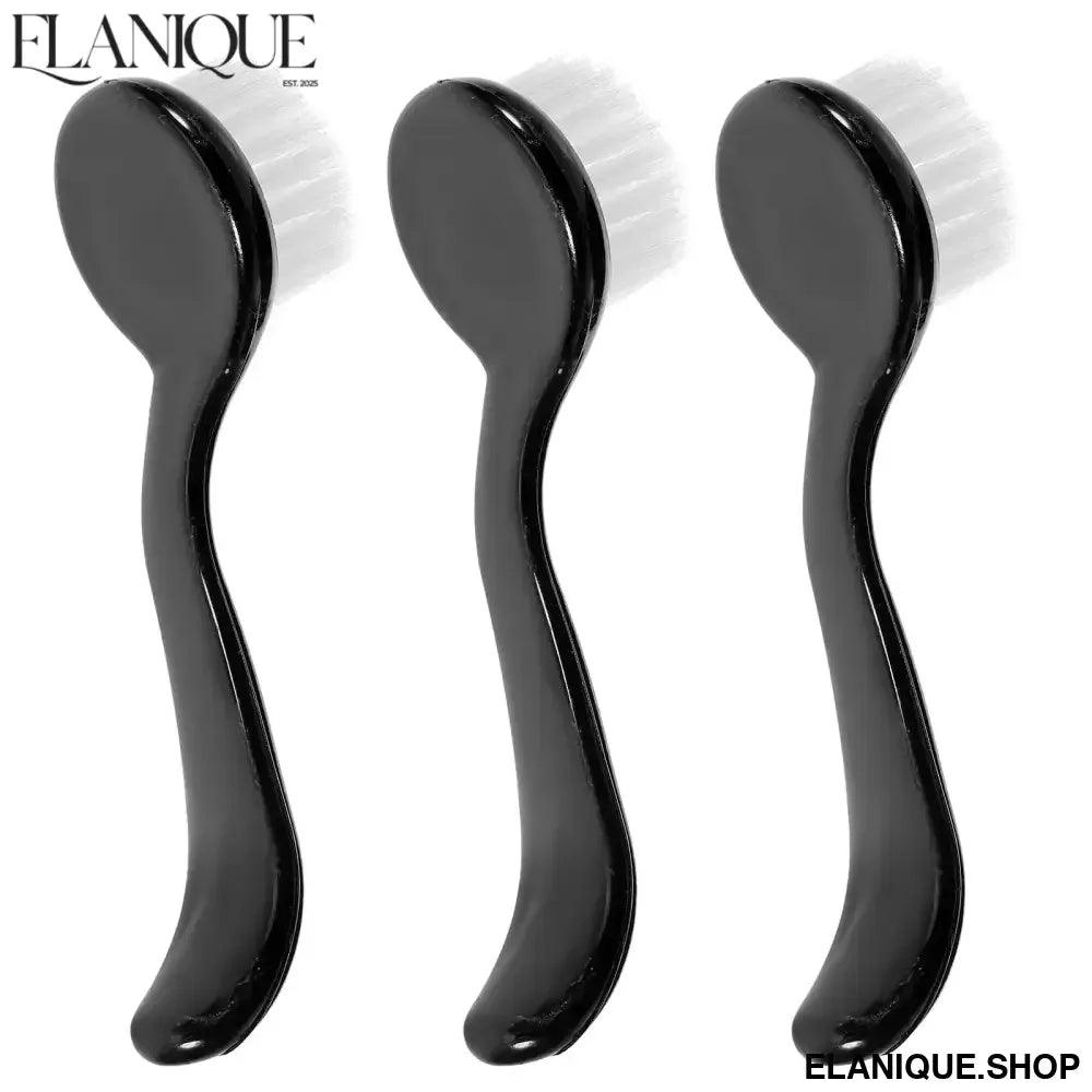 3pcs Facial Cleansing Brush Cleaning Tool For Women Soft Bristle Deep Cleaning Exfoliating Face Wash Scrubber Durable Makeup - Elanique