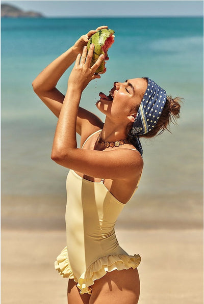 New European And American Flower Bud Sexy Beachwear Bikini