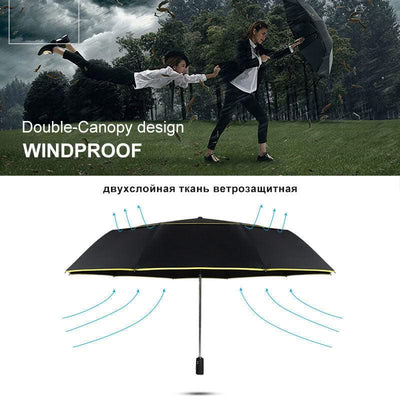 Fully automatic folding umbrella for men and women - Elanique
