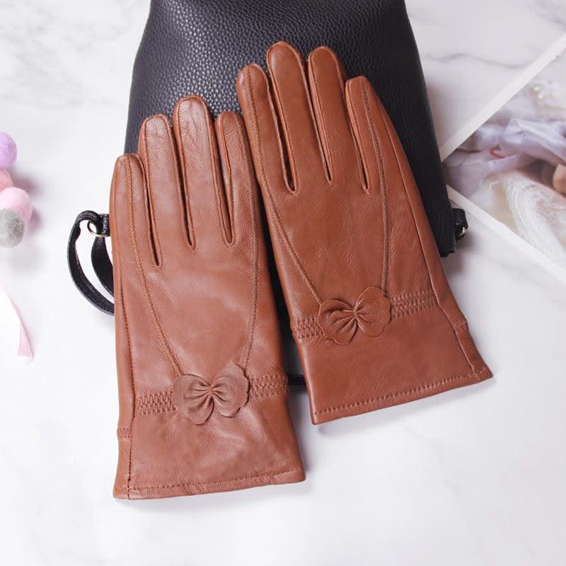 Butterfly style split finger women gloves