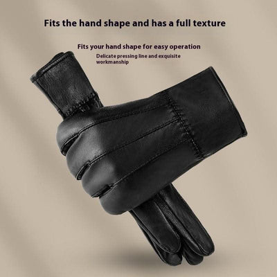 Genuine Leather Gloves For Men Women