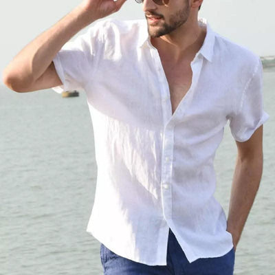 Summer Short-sleeved Shirt Tops Men - Elanique