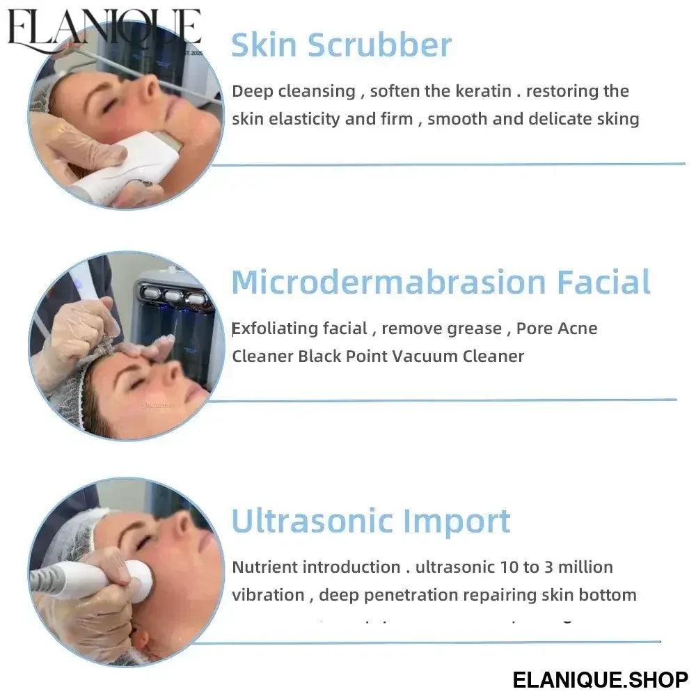 6 in 1 Facial Machine Hydra Aqua Deep Cleaning Skin Care Device(Fast Shipping) - Elanique