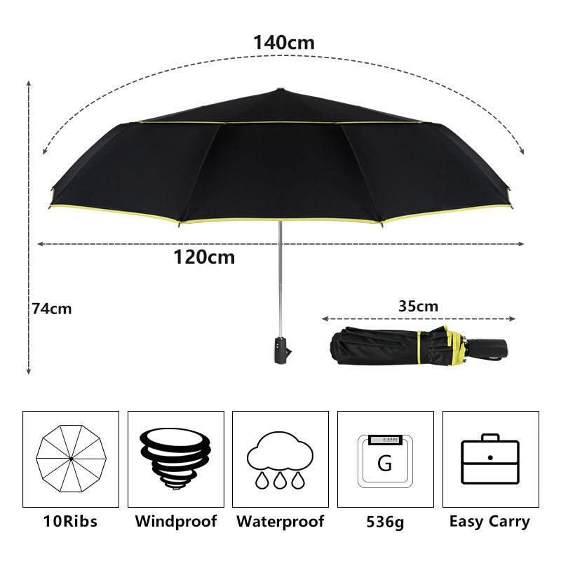 Fully automatic folding umbrella for men and women - Elanique