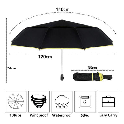 Fully automatic folding umbrella for men and women - Elanique