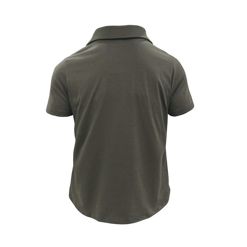 Summer Polo Shirt With Pockets For Men - Elanique