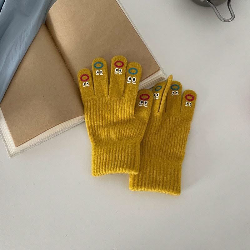Facial Expression Bag Gloves For Women