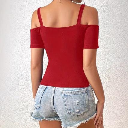 Summer American Niche Outer Wear Short Chic Sports Top Hot Girl Bottoming Small Slip Top Vest For Women