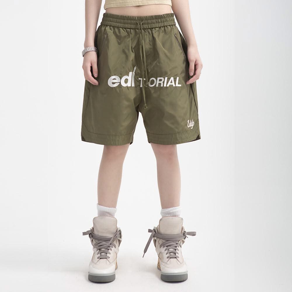 Embroidered Letters Basketball Shorts Men