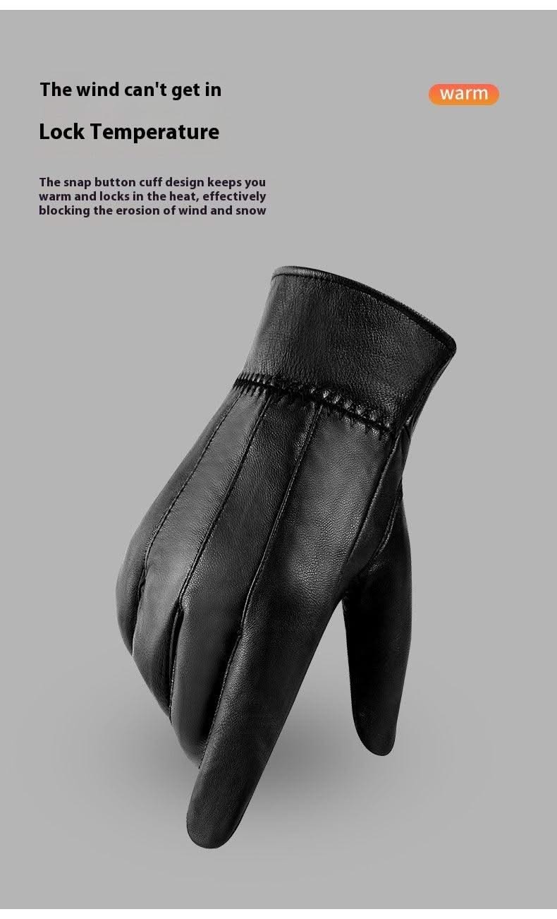 Genuine Leather Gloves For Men Women