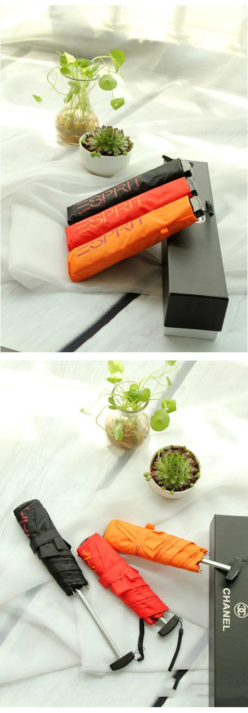 4 Colors Small Pocket Folding Pencil Umbrella Ultra-thin Light Mini Umbrella Rain Women Umbrella for Men Sun Rain Gear Parasol - Elanique