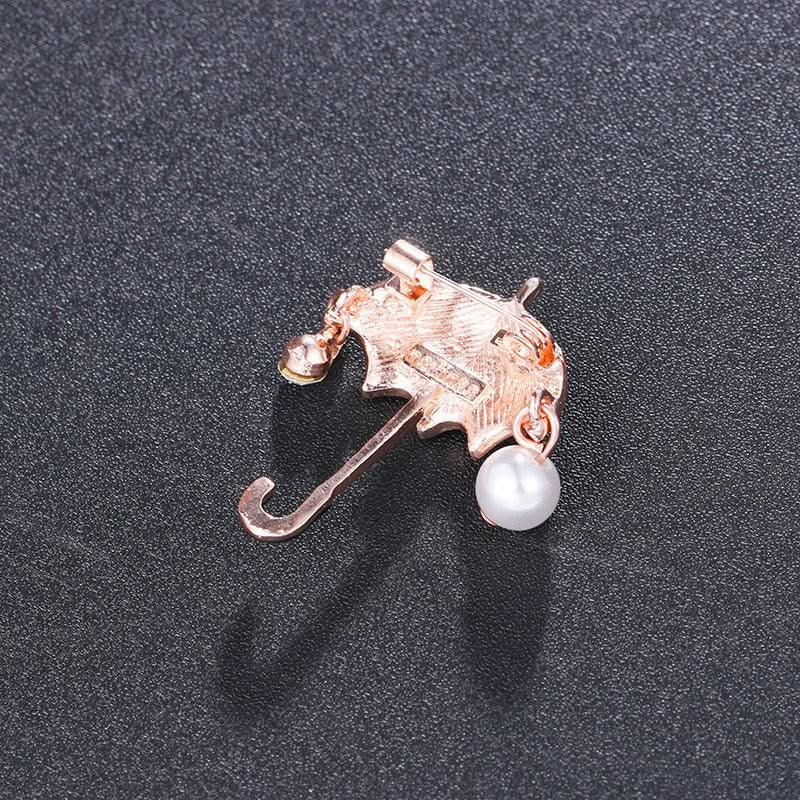 High-end umbrella brooch for women