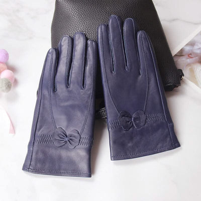 Butterfly style split finger women gloves