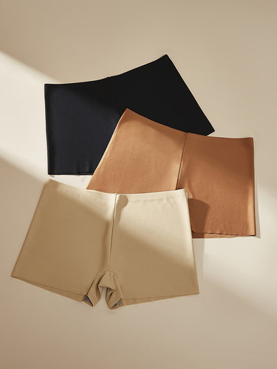 3pcs Soft No Show Boyshort Underwear For Women 3 Pack Soft Seamless Panties Pack