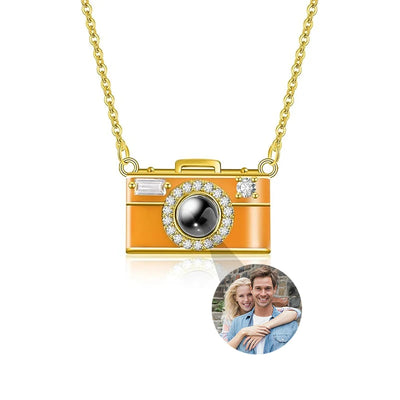 Custom Photo Camera Necklace