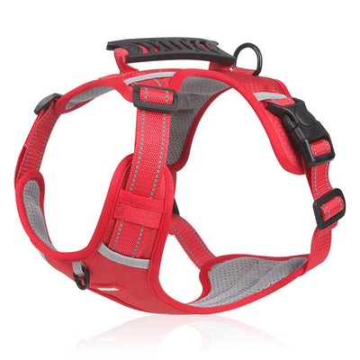 [No-Pull Pet Harness] Soft Padded Adjustable No-Pull Pet Harness | for Dogs and Cats, Large Breeds, Easy Control Handle, Prevents Choking and Pulling, Comfortable and Secure Fit